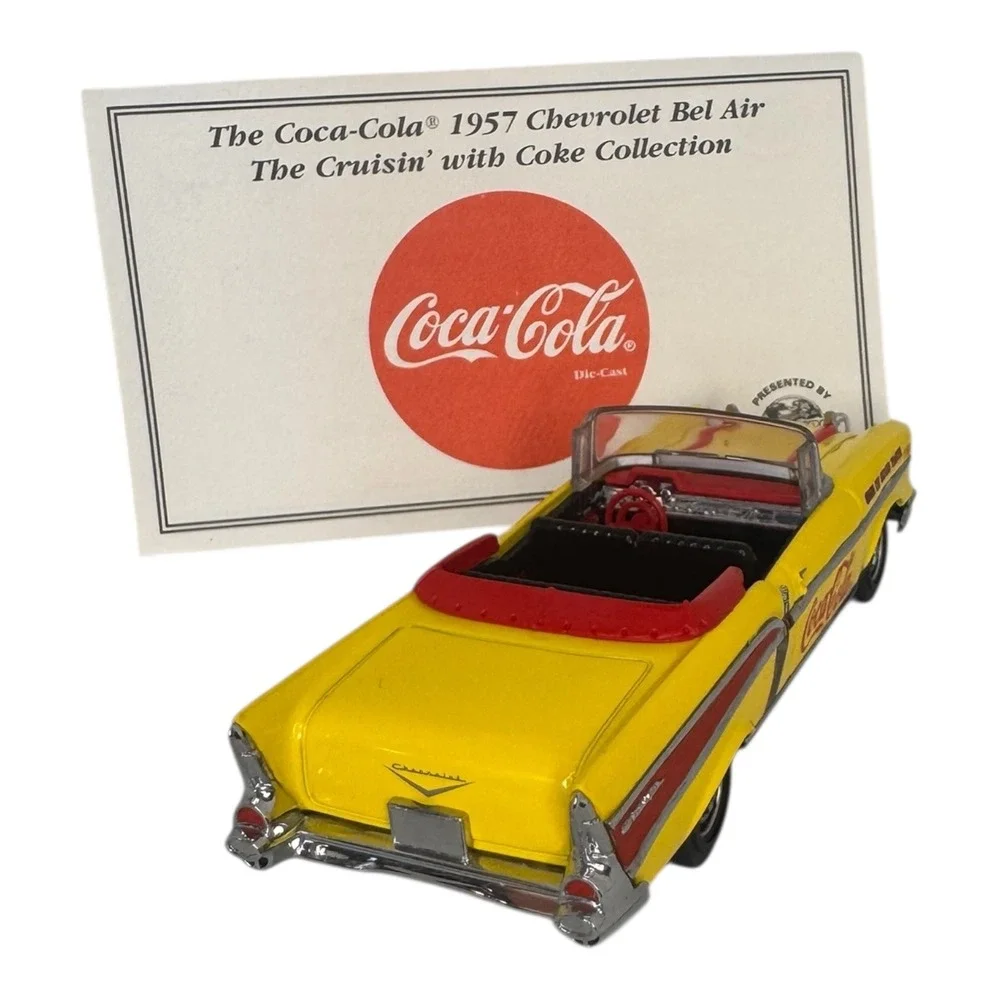 Matchbox Collectibles 1957 Chevrolet Bel Air Coca-Cola Die-Cast Yellow DYG02/B-M